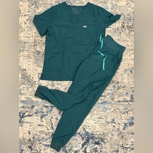 Teal FIGS Scrub Set